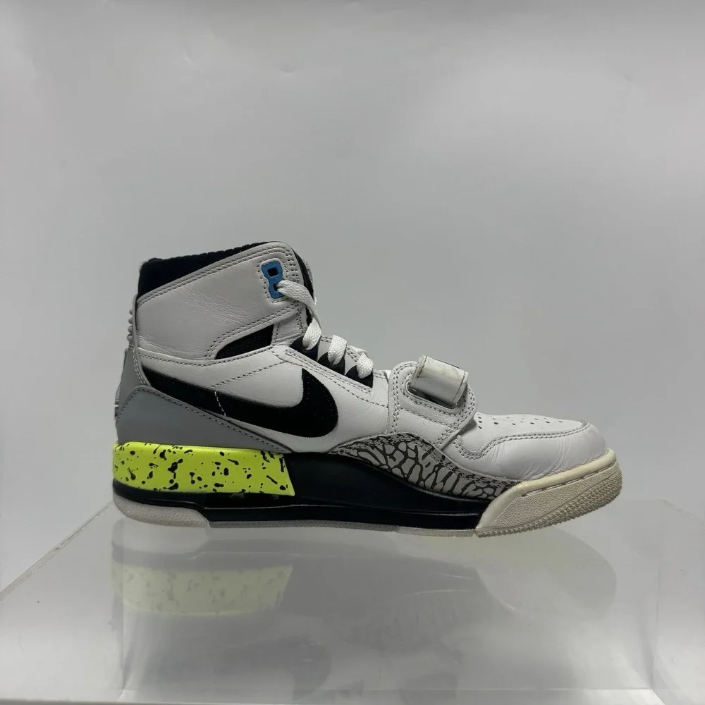 Nike Just Don x Air Jordan Legacy 312 White Black Volt AQ4160-107 Men's Size 7.5